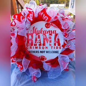 Beautifully Handcrafted University of Alabama Decorative Wreath